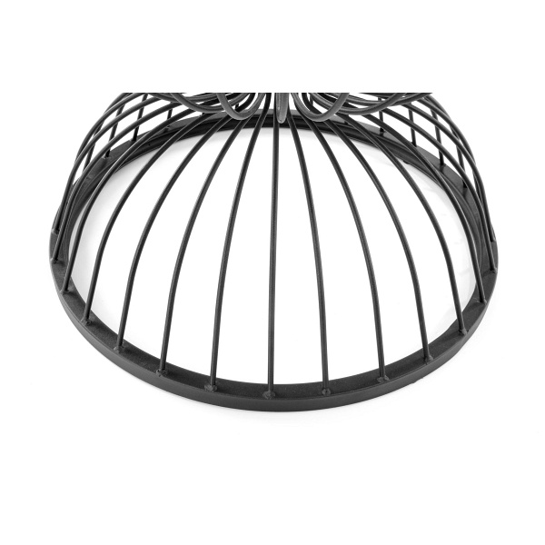 Ława KIM blat - biały marmur, stelaż - czarny - Halmar