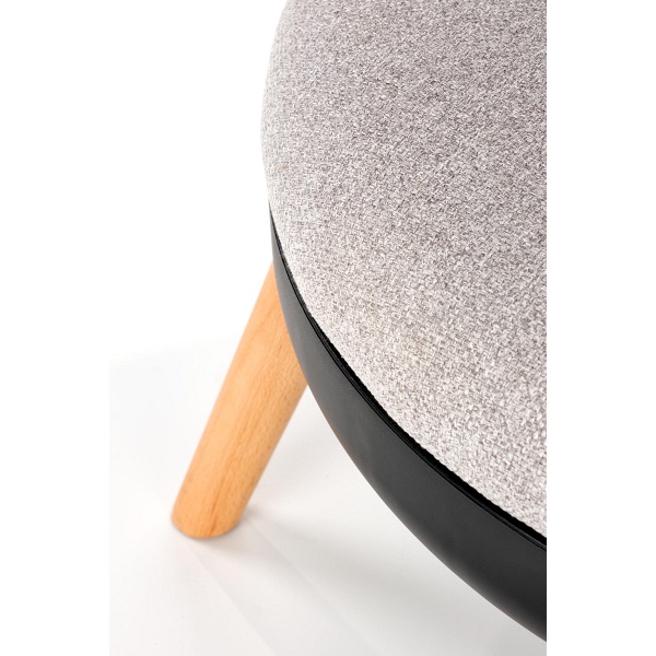 SCANDI podnóżek: popielaty, czarny - Halmar