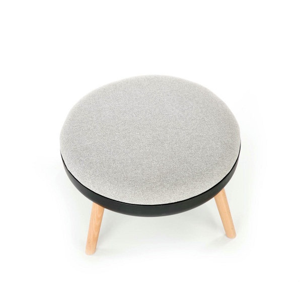 SCANDI podnóżek: popielaty, czarny - Halmar