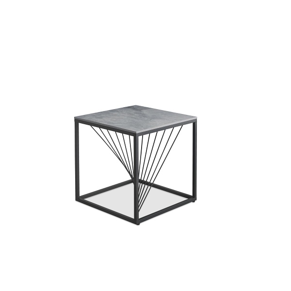 Ława INFINITY 2 KWADRAT, , popielaty marmur / czarny - Halmar