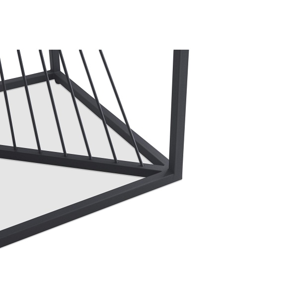 Ława INFINITY 2 KWADRAT, , popielaty marmur / czarny - Halmar