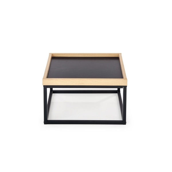 Ława VESPA S blat: naturalny, nogi: czarny - Halmar