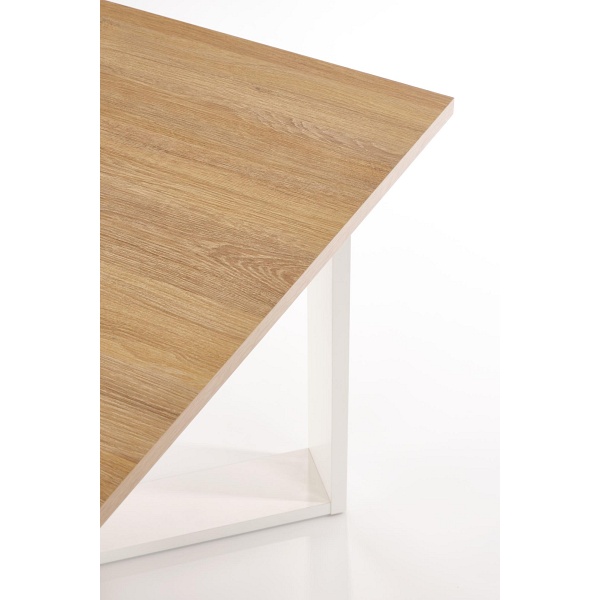 Ława CROSS kolor dąb złoty/biały - Halmar