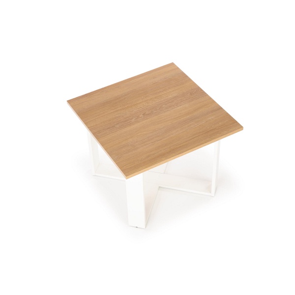 Ława CROSS kolor dąb złoty/biały - Halmar