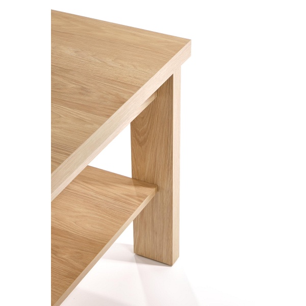 Ława JENNA blat: hikora naturalna, nogi: hikora naturalna - Halmar