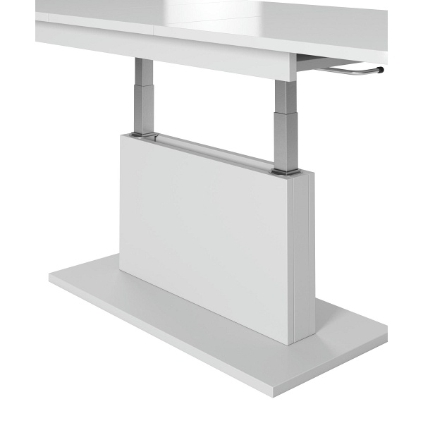 Ława BUSETTI blat: biały mat, nogi: biały mat - Halmar