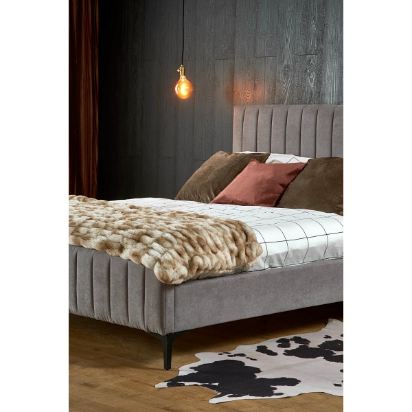 Łóżko FRANCESCA 160, , jasny popielaty - Halmar