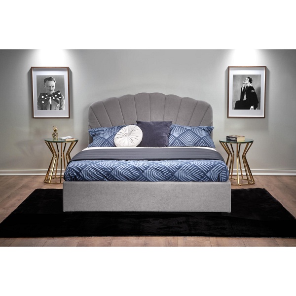 Łóżko GABRIELLA 160, jasny popielaty - Halmar