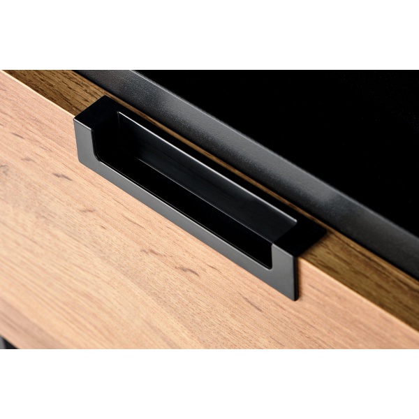 Szafka SILVIA nocna, dąb wotan - czarny - Halmar