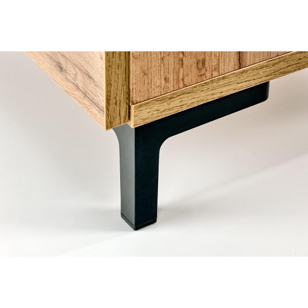 Szafka SILVIA nocna, dąb wotan - czarny - Halmar