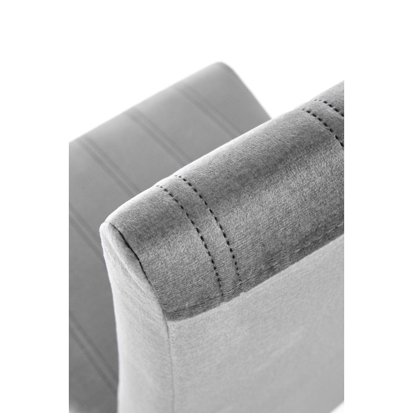 Krzesło DIEGO 3 dąb miodowy / tap. velvet pikowany Pasy - MONOLITH 85 - Halmar