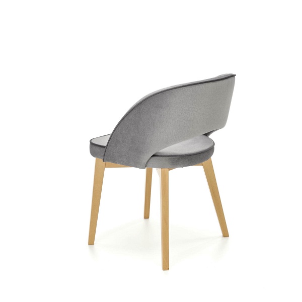 Krzesło MARINO dąb miodowy / tap. MONOLITH 85 - Halmar