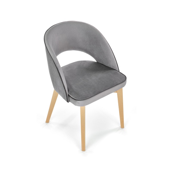 Krzesło MARINO dąb miodowy / tap. MONOLITH 85 - Halmar