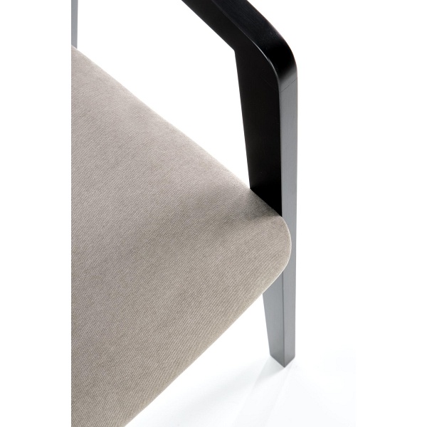 Krzesło AZUL czarny / tap. popiel - Halmar