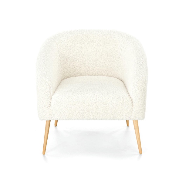 Fotel GRIFON 2 wypoczynkowy kremowy / naturalny ) - Halmar