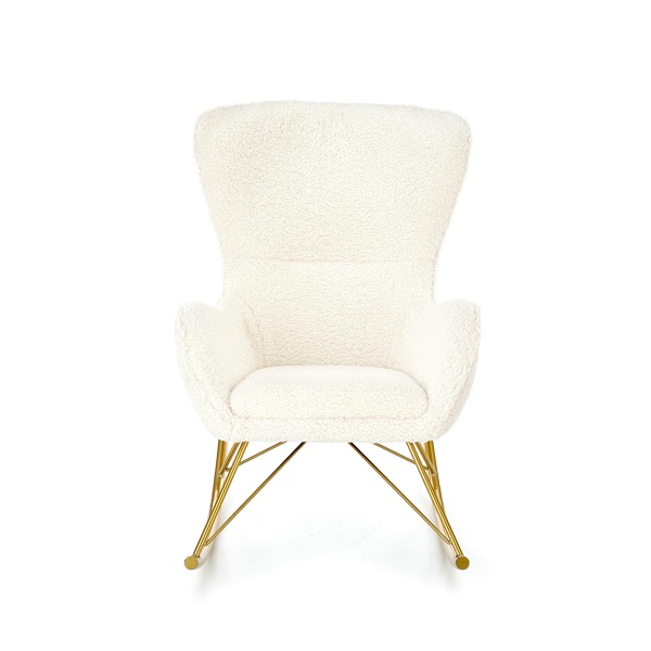 Fotel LIBERTO wypoczynkowy kremowy / złoty - Halmar