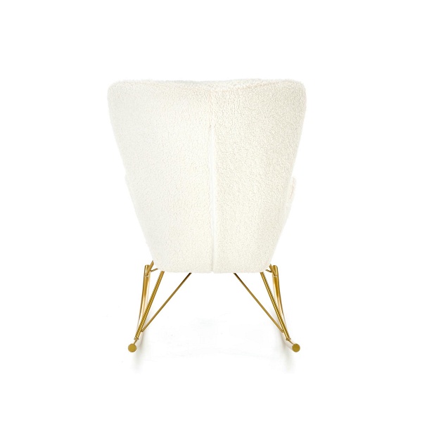 Fotel LIBERTO wypoczynkowy kremowy / złoty - Halmar