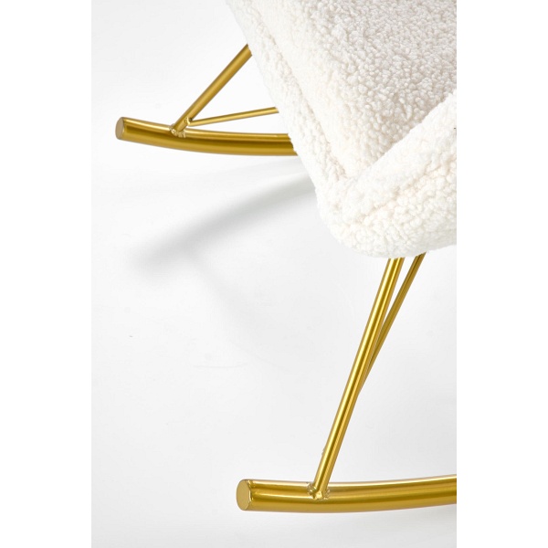 Fotel LIBERTO wypoczynkowy kremowy / złoty - Halmar