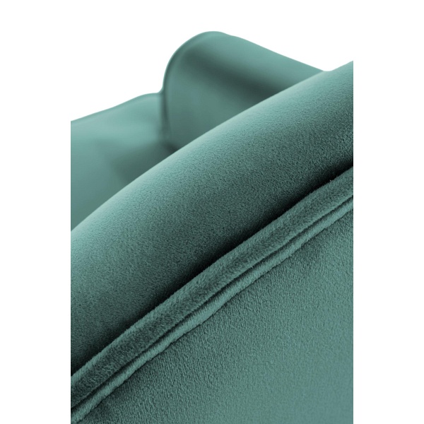 Fotel SANTI wypoczynkowy ciemny zielony / złoty - Halmar