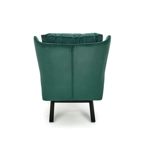 Fotel VICTUS wypoczynkowy ciemny zielony/ czarny - Halmar