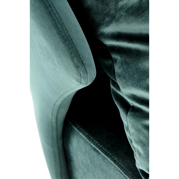 Fotel VICTUS wypoczynkowy ciemny zielony/ czarny - Halmar