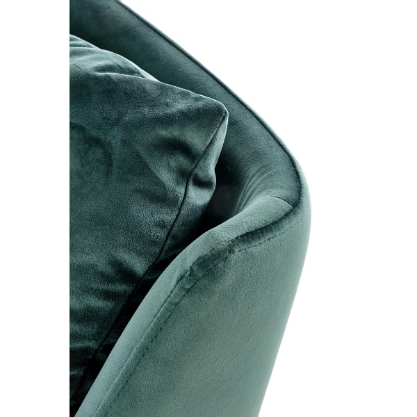 Fotel VICTUS wypoczynkowy ciemny zielony/ czarny - Halmar