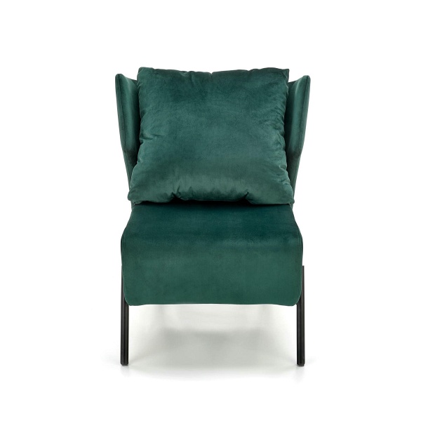 Fotel VICTUS wypoczynkowy ciemny zielony/ czarny - Halmar