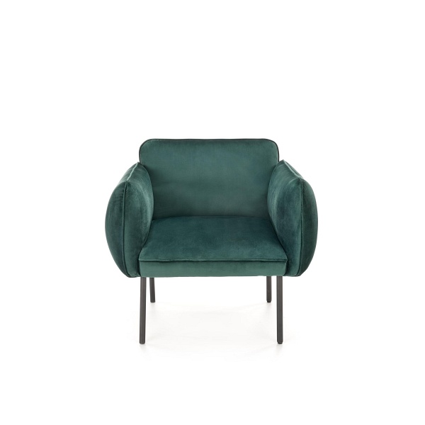 Fotel BRASIL wypoczynkowy ciemny zielony/ czarny - Halmar