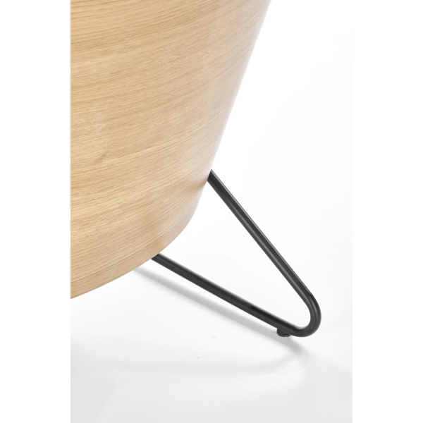 Fotel CHILLOUT wypoczynkowy ciemny popiel / dąb naturalny / czarny - Halmar