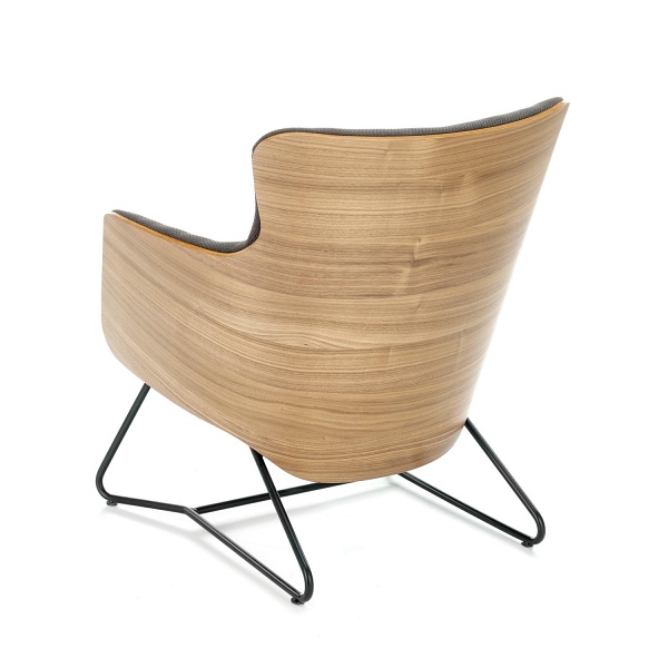 Fotel CHILLOUT wypoczynkowy ciemny popiel / orzech amerykański/ czarny - Halmar