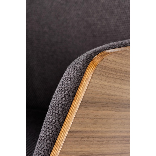 Fotel CHILLOUT wypoczynkowy ciemny popiel / orzech amerykański/ czarny - Halmar