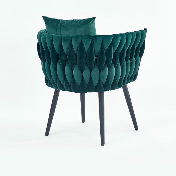 Fotel AVATAR 2 wypoczynkowy ciemny zielony/ czarny - Halmar