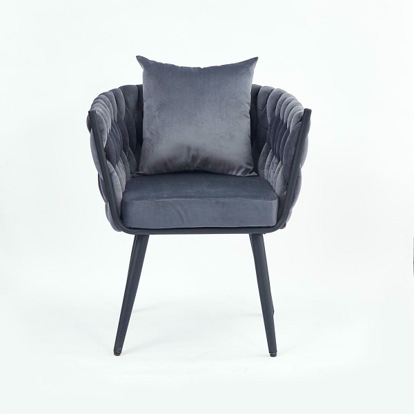 Fotel AVATAR 2 wypoczynkowy popielaty/ czarny - Halmar