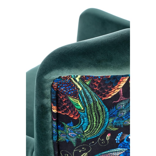 Fotel PAGONI wypoczynkowy c. zielony / czarny - Halmar