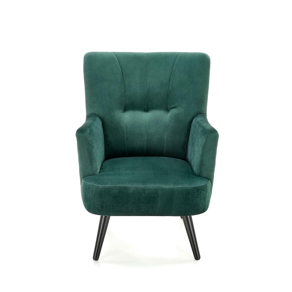 Fotel PAGONI wypoczynkowy c. zielony / czarny - Halmar