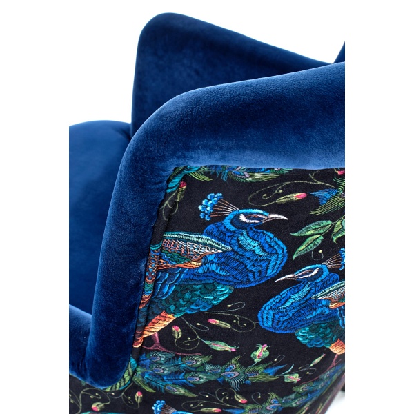 Fotel PAGONI wypoczynkowy granatowy / czarny - Halmar