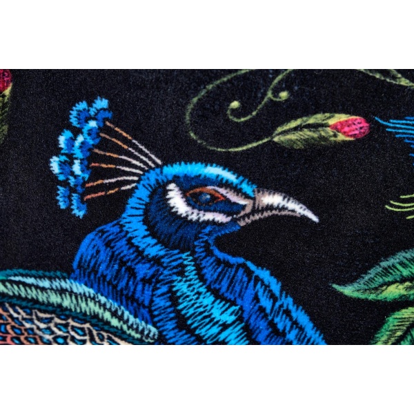 Fotel PAGONI wypoczynkowy granatowy / czarny - Halmar