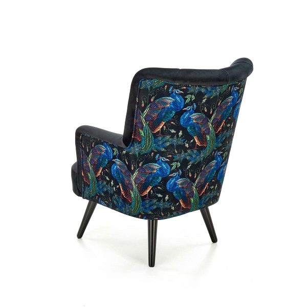 Fotel PAGONI wypoczynkowy czarny - Halmar