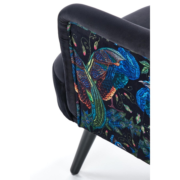 Fotel PAGONI wypoczynkowy czarny - Halmar