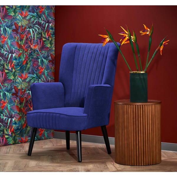 Fotel DELGADO wypoczynkowy granatowy - Halmar