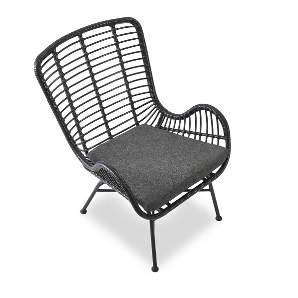 Fotel IKARO 2 czarny / popielaty - Halmar