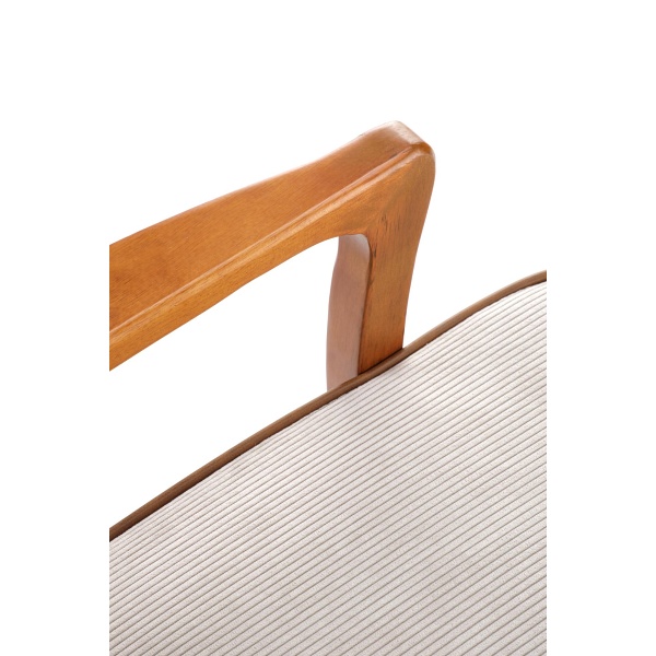 Fotel PASTORE wypoczynkowy jasny beż / jasny orzech - Halmar