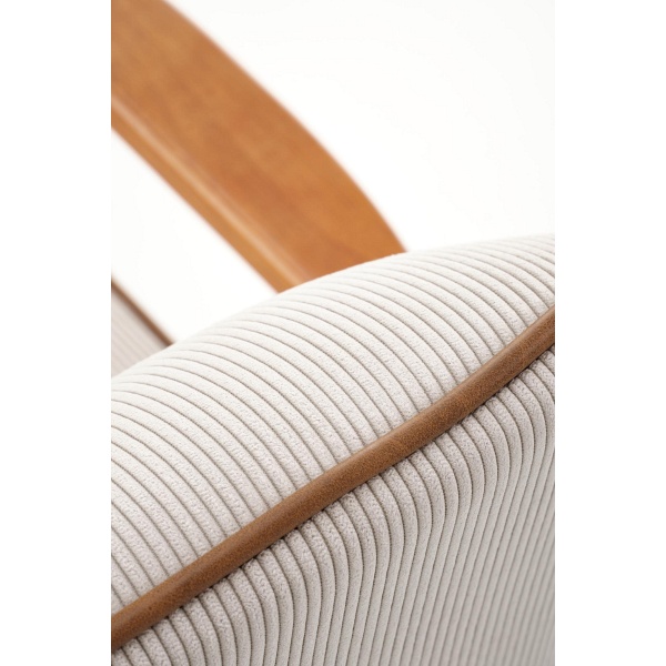 Fotel PASTORE wypoczynkowy jasny beż / jasny orzech - Halmar