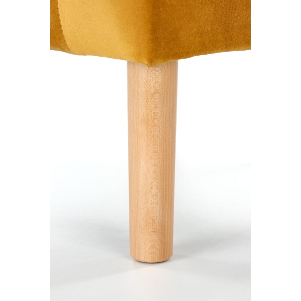 Fotel CLUBBY 2 wypoczynkowy musztardowy / naturalny - Halmar