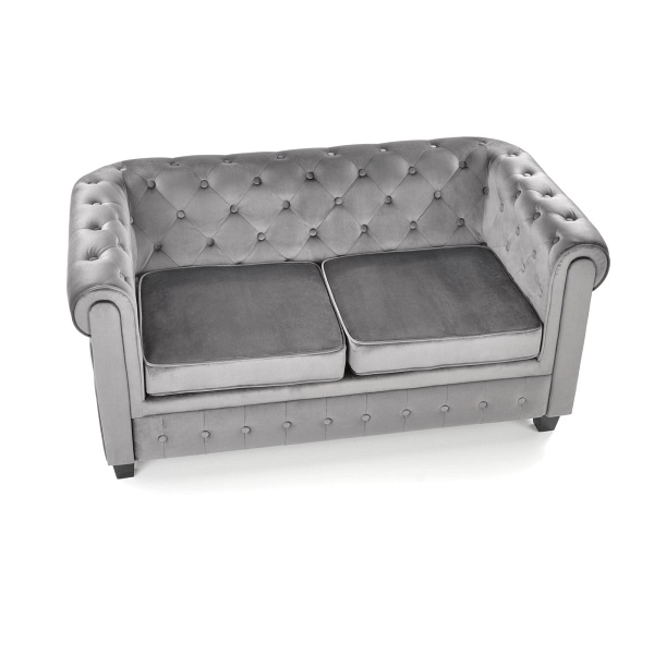 Fotel ERIKSEN XL wypoczynkowy popielaty / czarny - Halmar