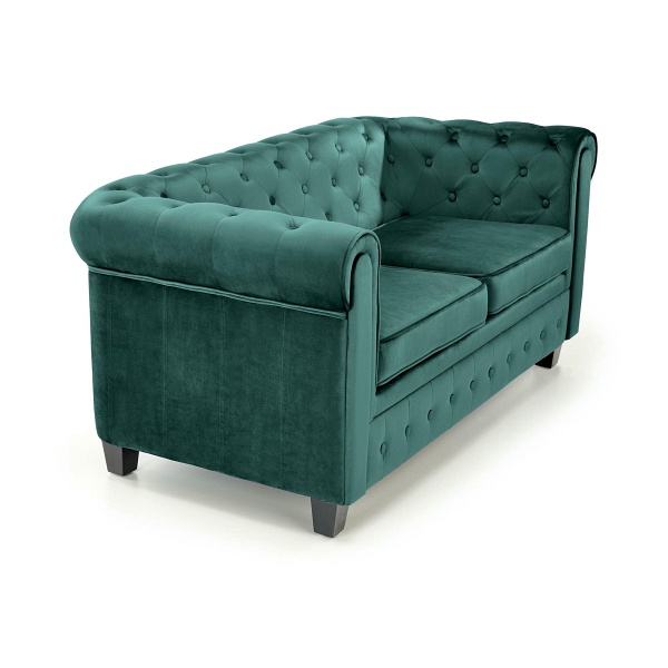 Fotel ERIKSEN XL wypoczynkowy ciemny zielony / czarny - Halmar