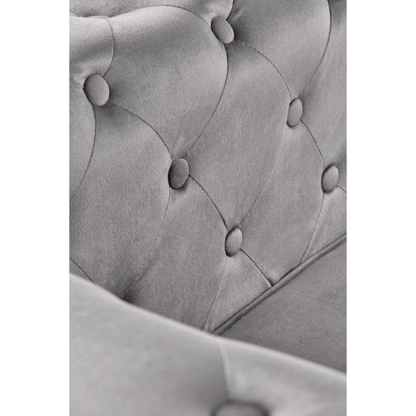 Fotel ERIKSEN wypoczynkowy popielaty / czarny - Halmar