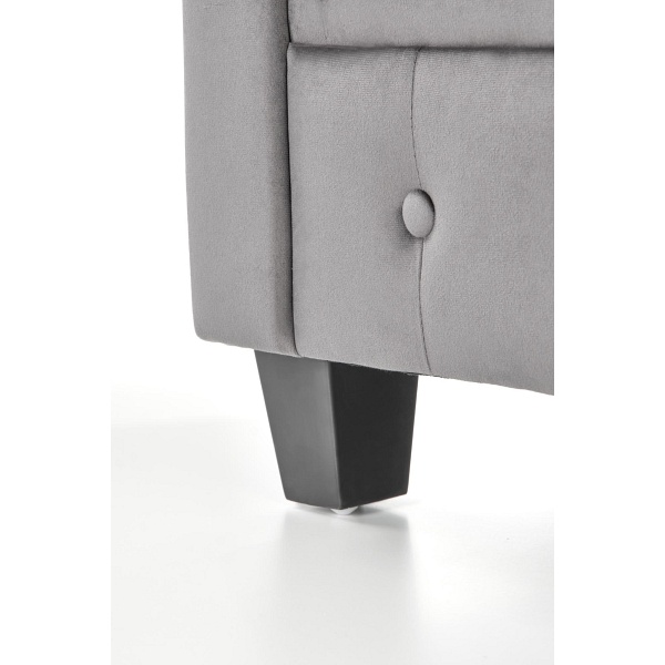 Fotel ERIKSEN wypoczynkowy popielaty / czarny - Halmar