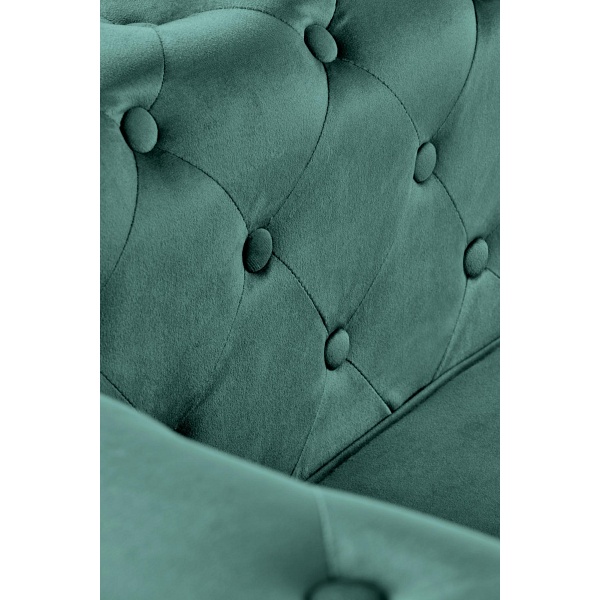 Fotel ERIKSEN wypoczynkowy ciemny zielony / czarny - Halmar