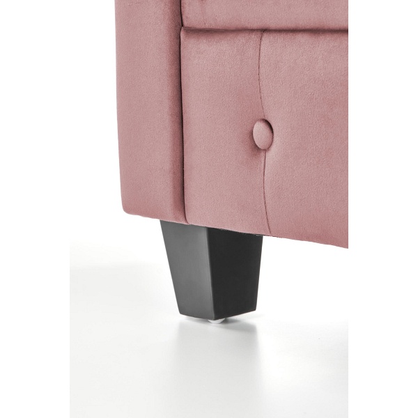 Fotel ERIKSEN wypoczynkowy różowy / czarny - Halmar